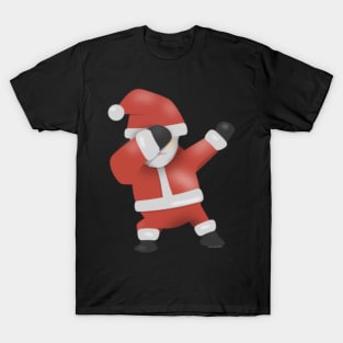 Dabbing Shirt Funny Dabbing Santa Christmas Shirt T-Shirt